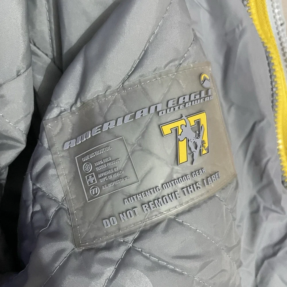 American Eagle Outfitters Jacket Womens Size XS Yellow Gray Performance Snow Ski